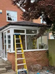 Conservatory Roof Conversion — Darlington - In Progress Image